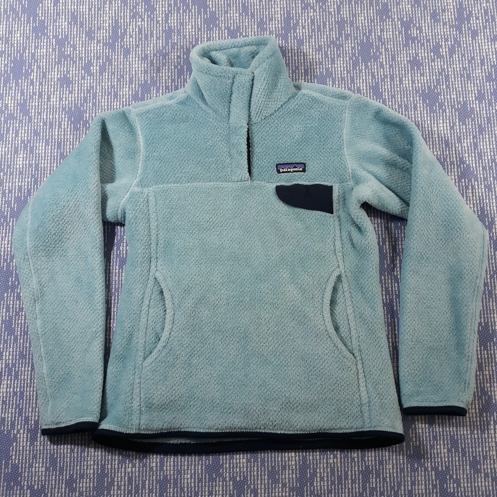 Patagonia Re-Tool Snap-T Sweater Womens Small Blue Fleece Pullover STY25442